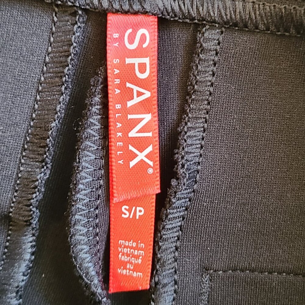 SPANX Black Straight Leg Pants - Picture 6 of 7